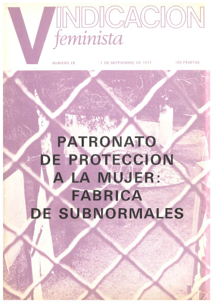 Portada Revista Vindicación Feminista N15
